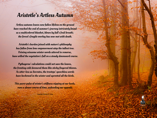 Poetography Art Prints Nature - Aristotle’s Artless Autumn