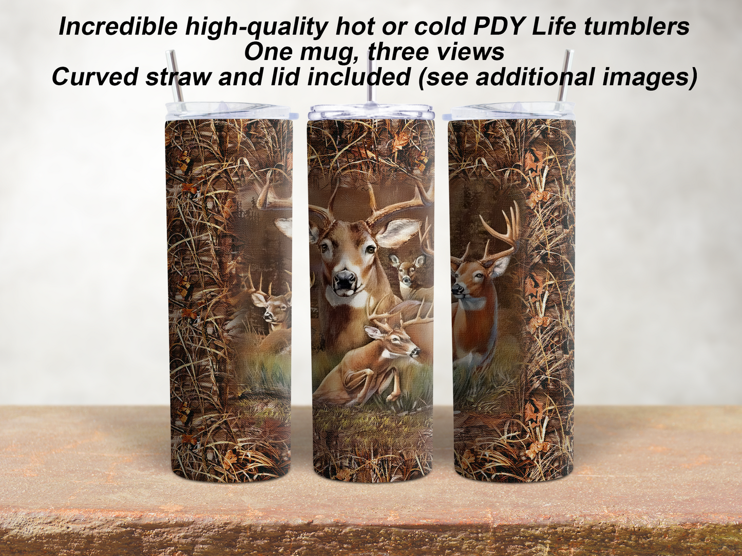 20 oz. Straight Sided Tumblers Sports Deer Hunting-Hunting Lover