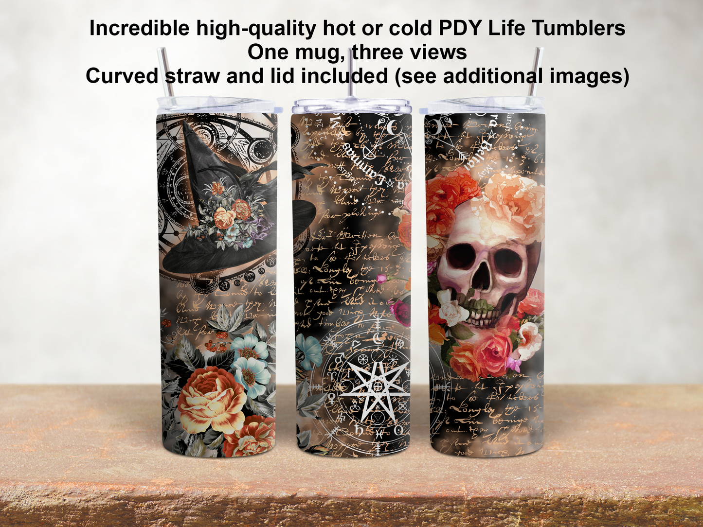 20 oz. Straight Sided Tumblers Witch/Wiccan-Witch 01